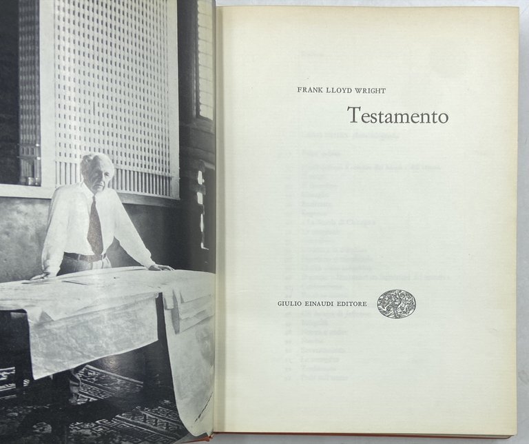 FRANK LLOYD WRIGHT. TESTAMENTO. | Immagine Gallery 4