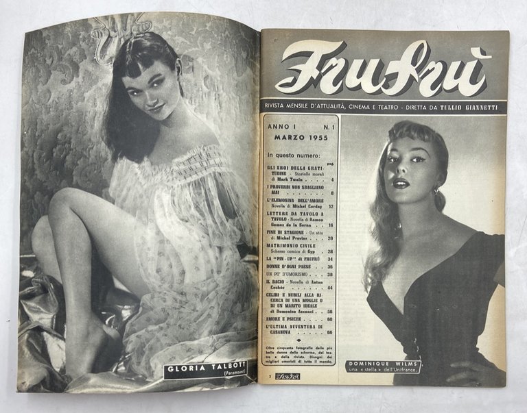 FRUFRÙ RIVISTA MENSILE D’ATTUALITÀ, CINEMA E TEATRO. Anno I N. …