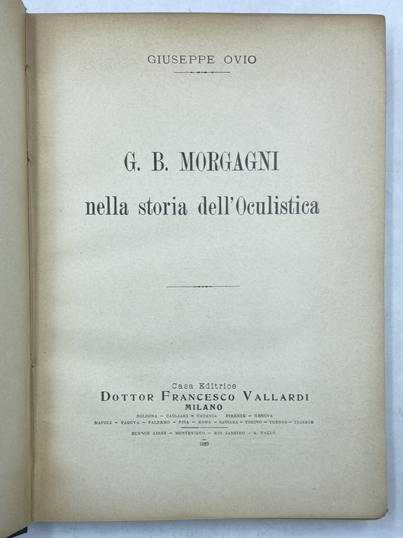 G. B. Morgagni nella storia dell'Oculistica. | Immagine Gallery 3
