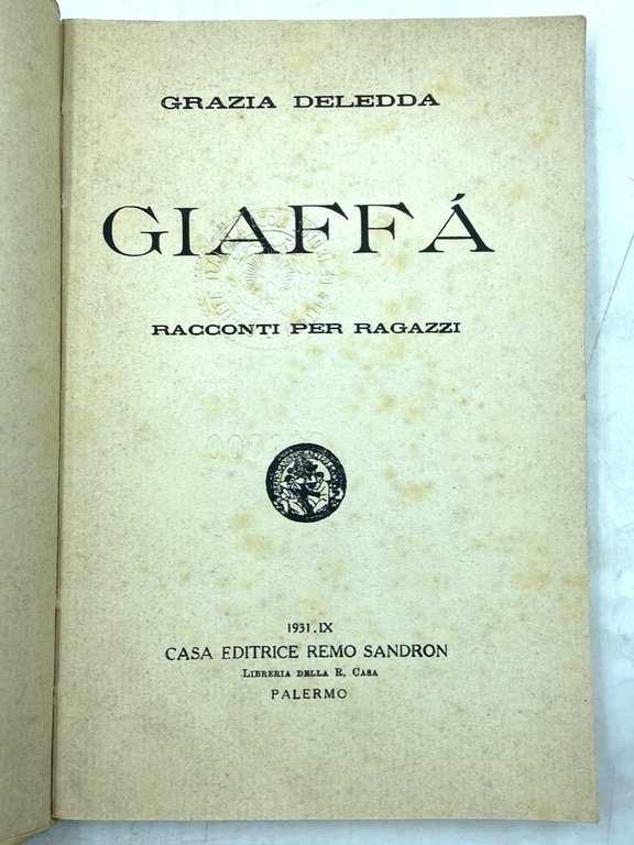 GIAFFÁ. RACCONTI PER RAGAZZI.