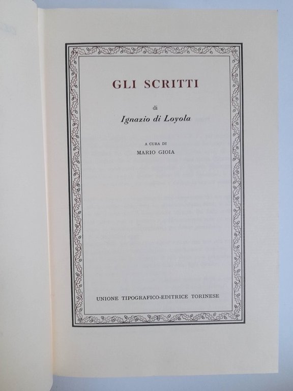 Gli Scritti di Ignazio di Loyola. | Immagine Gallery 2