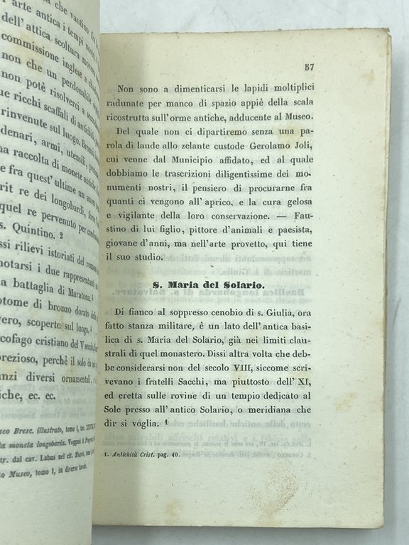 GUIDA DI BRESCIA RAPPORTO ALLE ARTI ED AI MONUMENTI ANTICHI … | Immagine Gallery 5