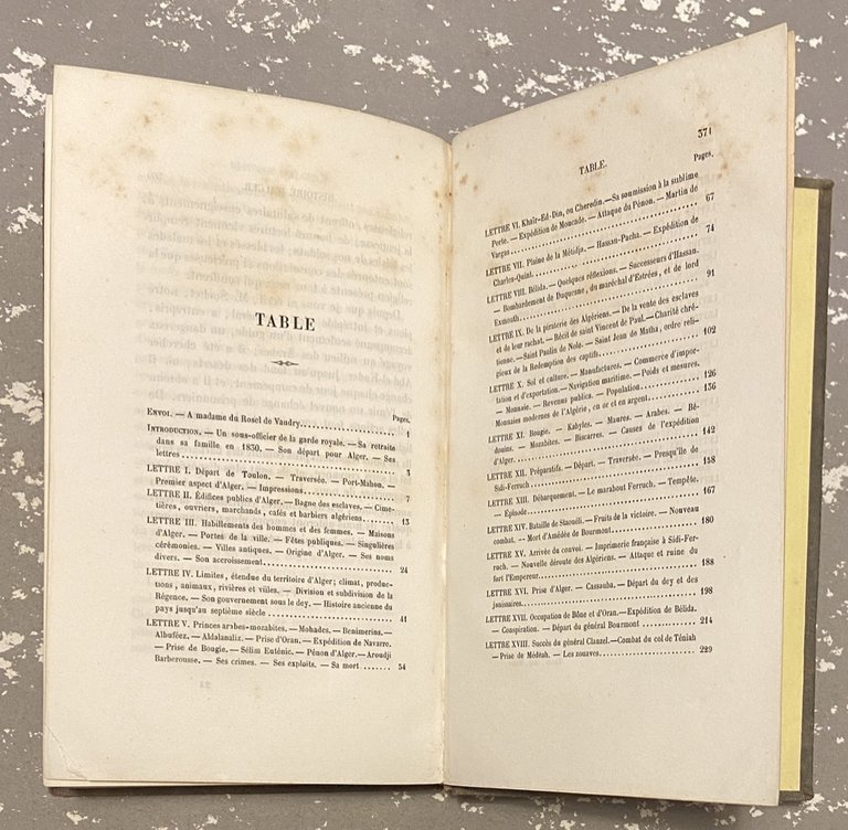 HISTOIRE D'ALGER DE SON TERRITOIRE ET DE SES HABITANTS, DE …