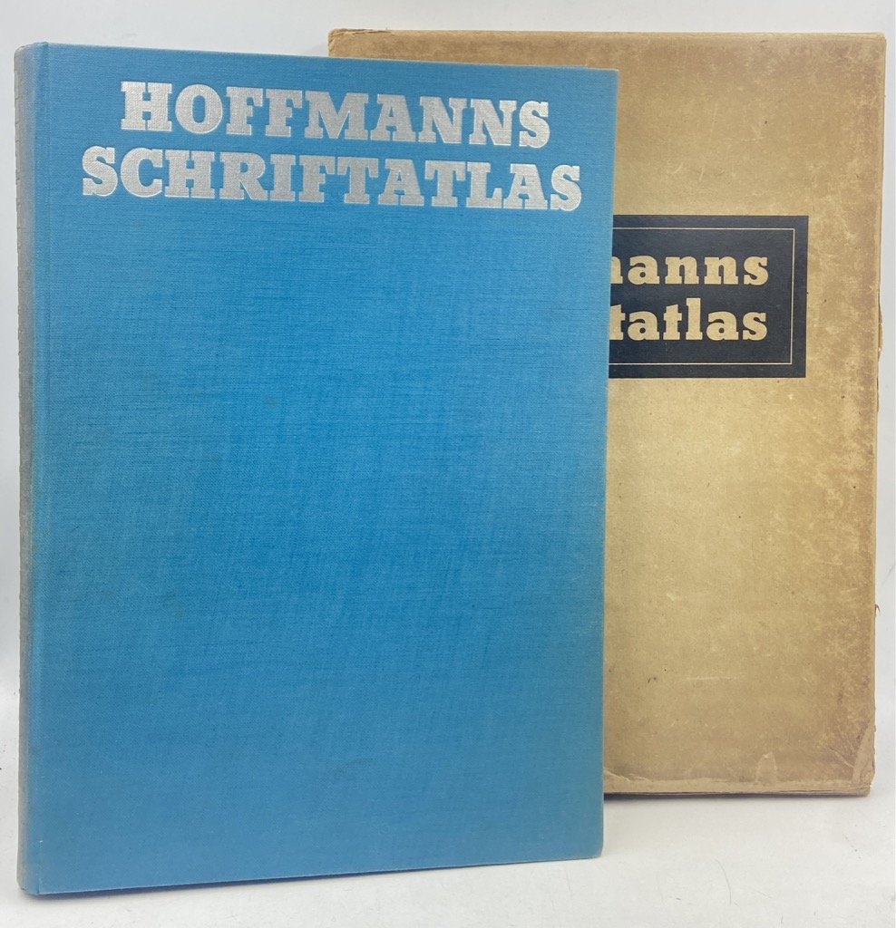 HOFFMANNS SCHRIFTATLAS. Das Schriftschaffen der Gegenwart in Alphabeten und Anwendungen. …