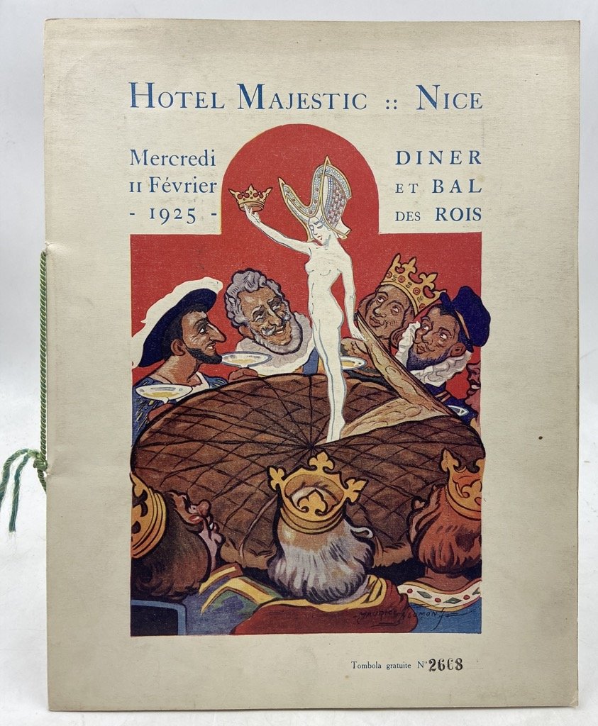 HOTEL MAJESTIC NICE. Mercredi 11 Février 1925. DINER ET BAL …