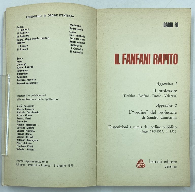 IL FANFANI RAPITO.