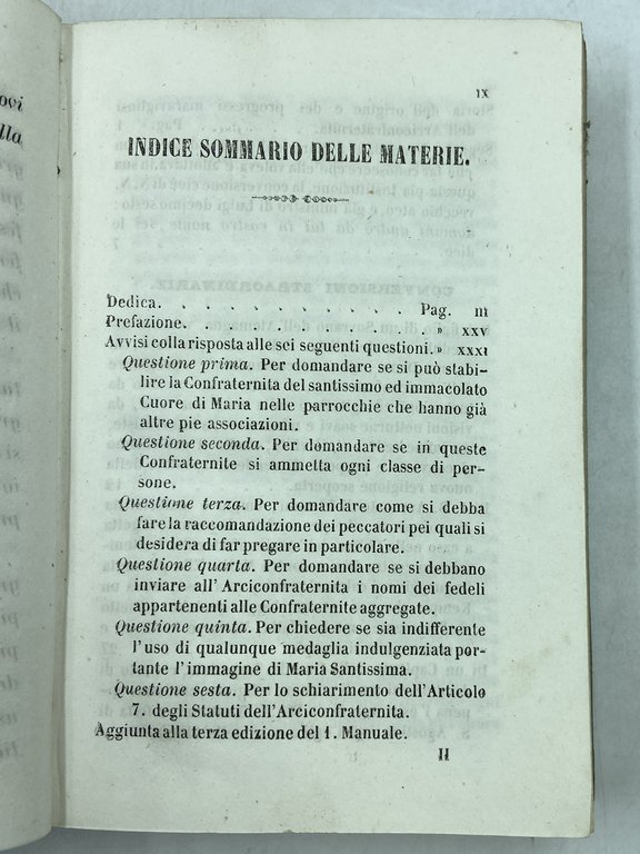 IL MANUALE COMPENDIATO. STORIA DELL’ARCICONFRATERNITA DEL SS. ED IMMACOLATO CUORE …