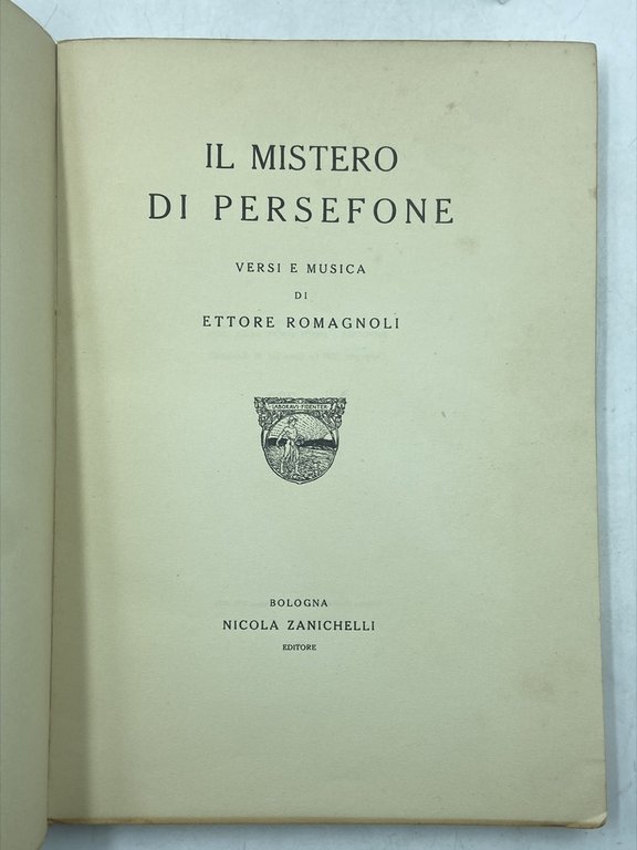 IL MISTERO DI PERSEFONE. Scritto e musicato da Ettore Romagnoli. | Immagine Gallery 3