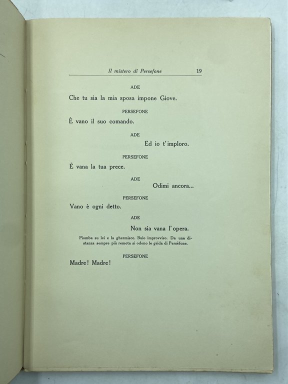 IL MISTERO DI PERSEFONE. Scritto e musicato da Ettore Romagnoli. | Immagine Gallery 6