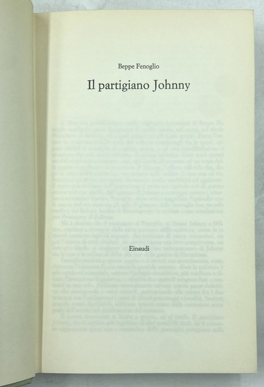 IL PARTIGIANO JOHNNY. | Immagine Gallery 3