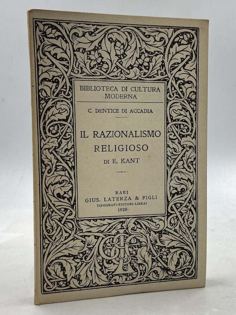 Il razionalismo religioso di E. Kant.