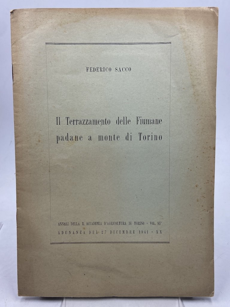 Il Terrazzamento delle Fiumane padane a monte di Torino. (Annali …