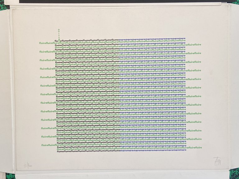 INCANDESCENZE. CINQUE ITINERARI LITORANEI. POEMA SERIALE IN CINQUE TAVOLE SERIGRAFICHE …