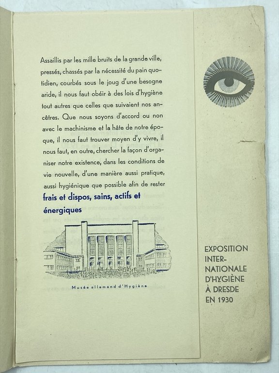 INTERNATIONALE HYGIENE AUSSTELLUNG DRESDEN 1930. 3 advertising booklets. 3 opuscoli … | Immagine Gallery 15