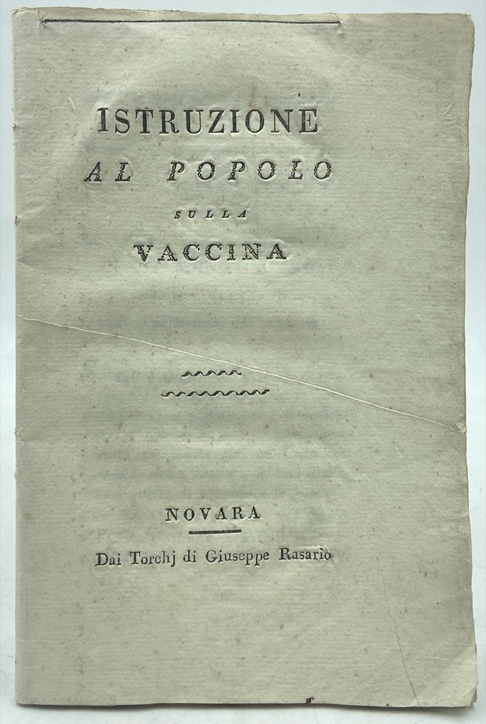 ISTRUZIONE AL POPOLO SULLA VACCINA. | Immagine principale