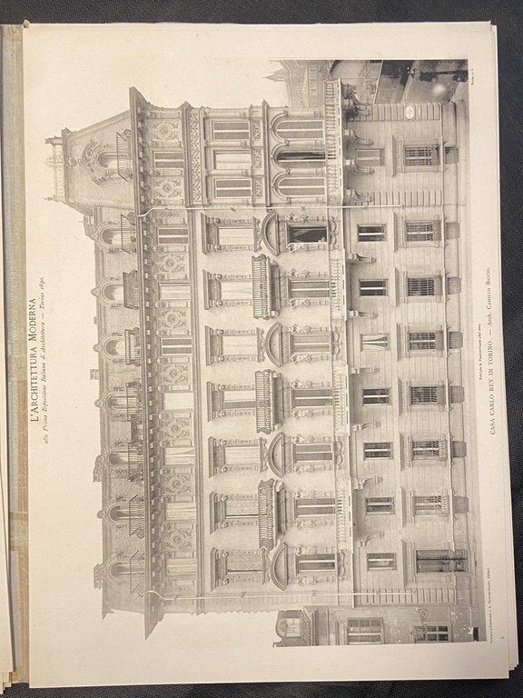 L'ARCHITETTURA MODERNA ALLA PRIMA ESPOSIZIONE ITALIANA DI ARCHITETTURA TORINO 1890. …