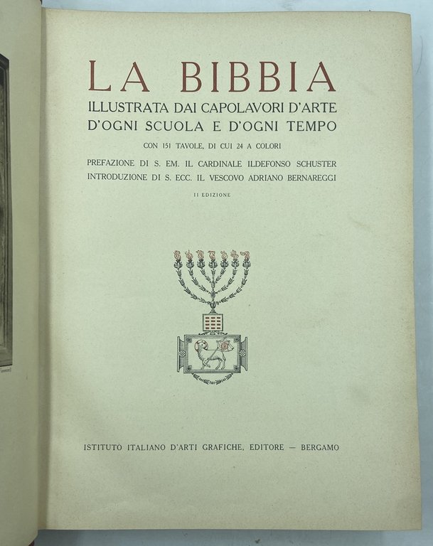 LA BIBBIA ILLUSTRATA DAI CAPOLAVORI D’ARTE D’OGNI SCUOLA E D’OGNI …