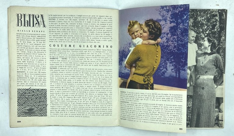 LA MODA DELLA LANA. EDIZIONE LANIFICIO ROSSI. FASCICOLO N. 11 …