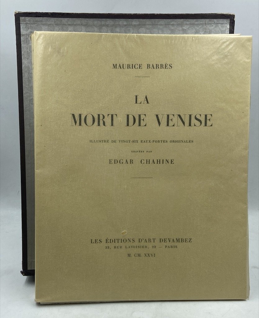 LA MORT DE VENISE ILLUSTRÉ DE VINGT-SIX EAUX-FORTES ORIGINALES GRAVÉES … | Immagine principale