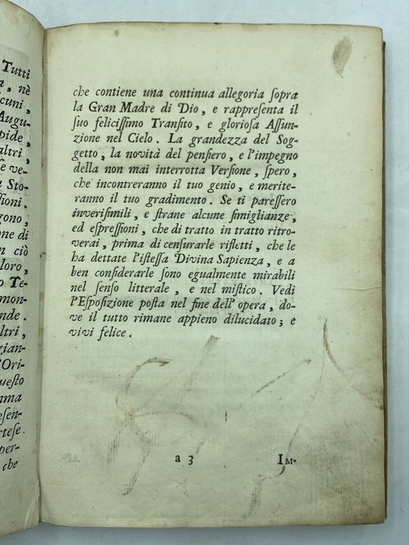 LA SULAMITIDE BOSCHERECCIA SAGRA DI NERALCO PASTORE ARCADE. ROMA M.DCC. …