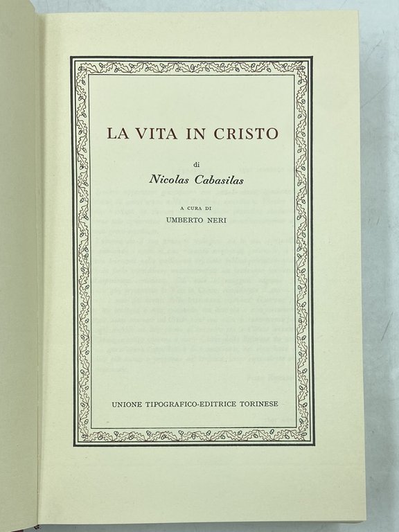 La vita in Cristo di Nicolas Cabasilas | Immagine Gallery 2