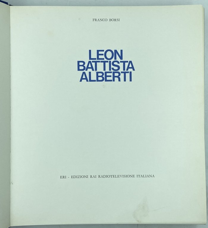 LEON BATTISTA ALBERTI. | Immagine Gallery 4