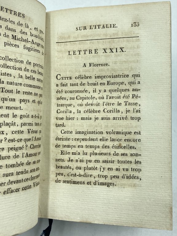 LETTRES SUR L'ITALIE EN 1785. PREMIÈRE (- TROISIÈME) PARTIE. | Immagine Gallery 5