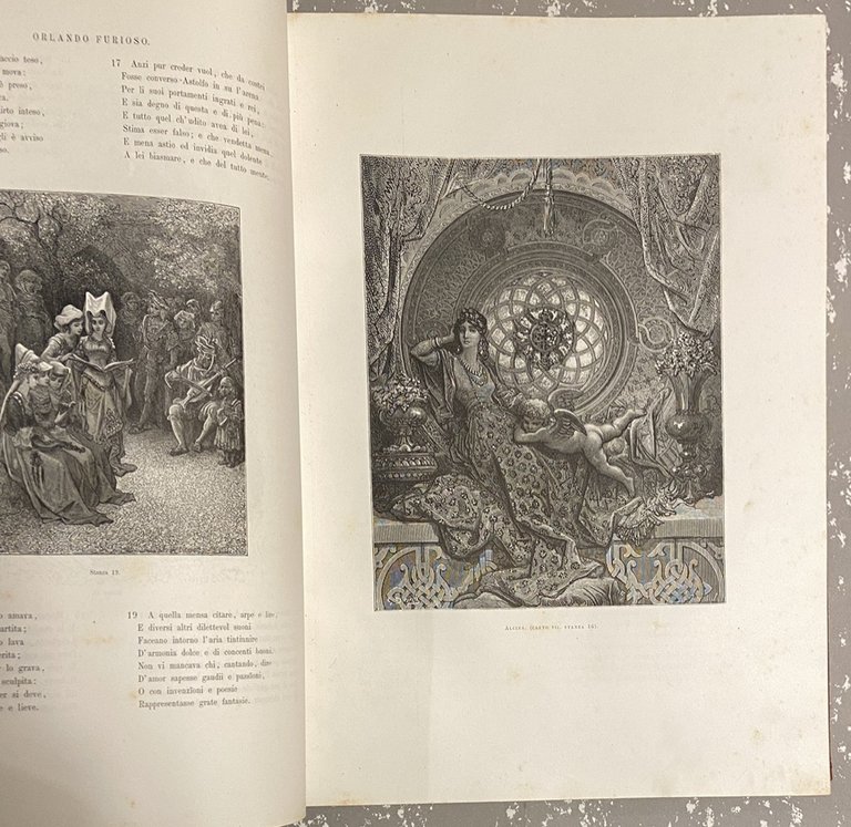 LODOVICO ARIOSTO. ORLANDO FURIOSO ILLUSTRATO DA GUSTAVO DORÉ CON PREFAZIONE …