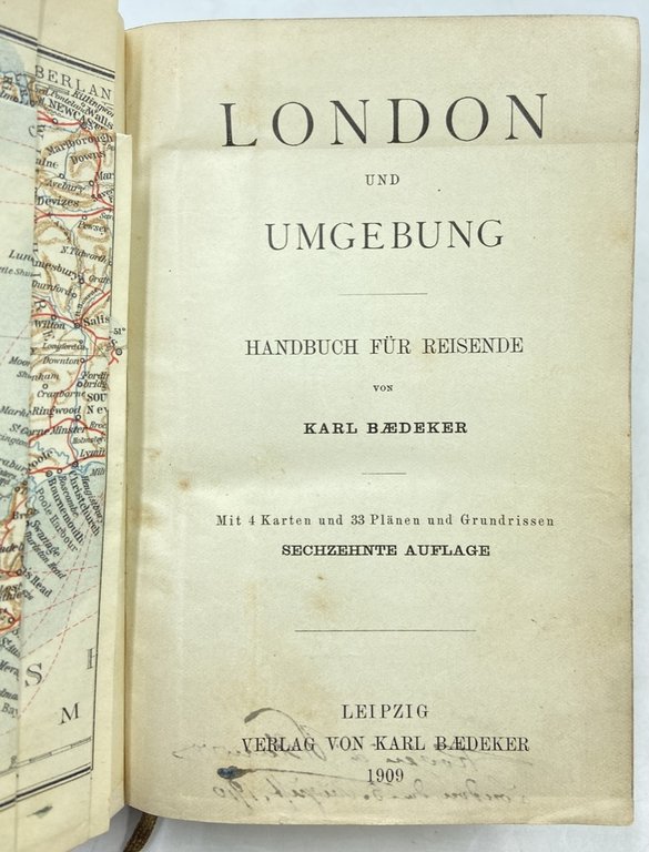 LONDON UND UMGEBUNG. HANDBUCH FÜR REISENDE VON KARL BAEDEKER. SECHZEHNTE …