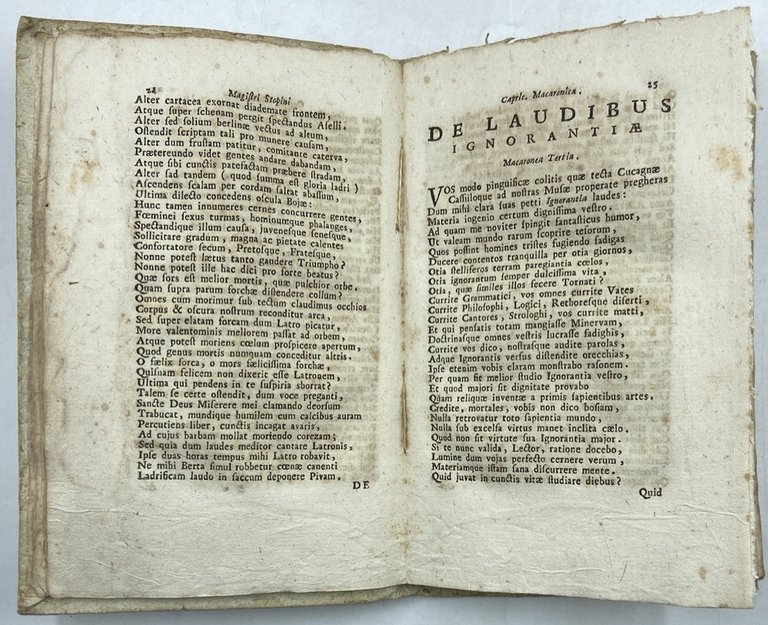 MAGISTRI STOPINI POEATE PONZANENSIS CAPRICCIA MACARONICA CUM NOVA APPENDICE ET … | Immagine Gallery 3