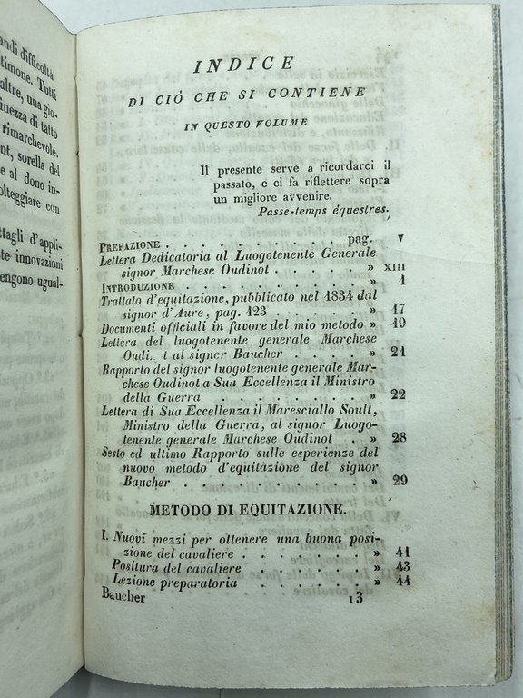 MANUALE DI EQUITAZIONE BASATO SOPRA NUOVI PRINCIPI DI F. BAUCHER. … | Immagine Gallery 8