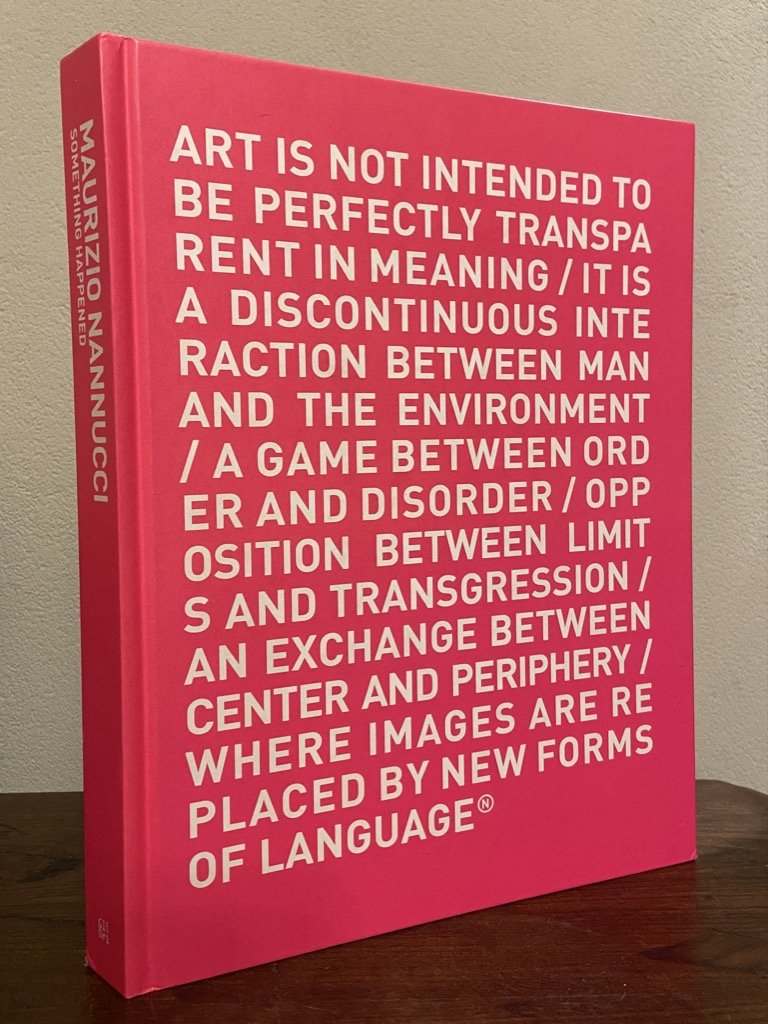 MAURIZIO NANNUCCI. SOMETHING HAPPENED.