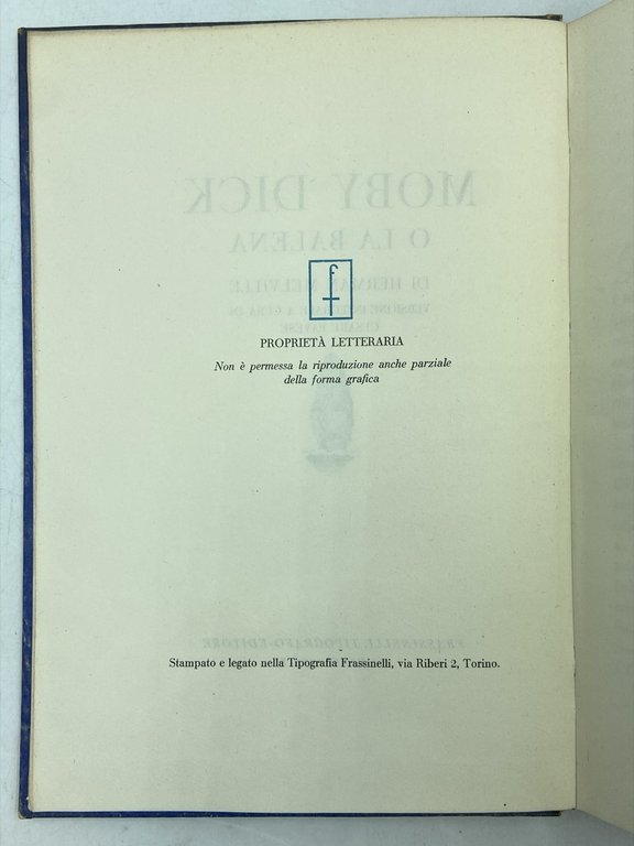 MOBY DICK O LA BALENA DI HERMAN MELVILLE. VERSIONE INTEGRALE …