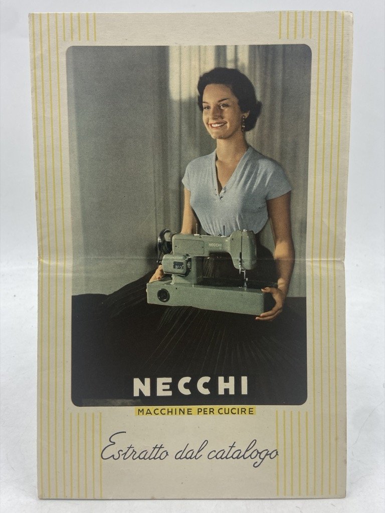 NECCHI MACCHINE PER CUCIRE. ESTRATTO DEL CATALOGO.