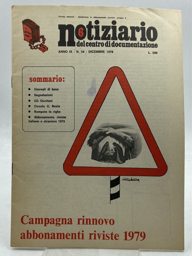 NOTIZIARIO DEL CENTRO DI DOCUMENTAZIONE 6 Anno IX N. 54 …