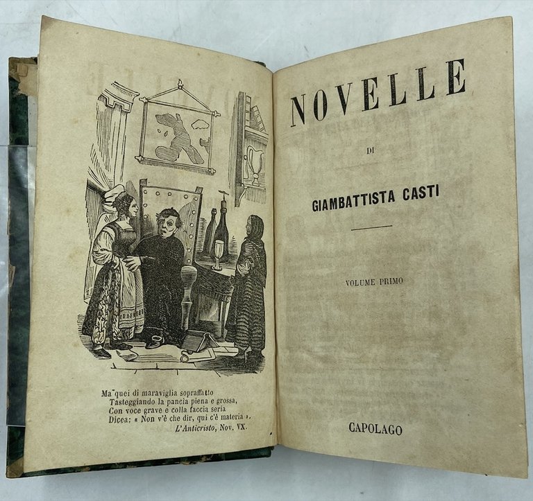 NOVELLE DI GIAMBATTISTA CASTI. VOLUME PRIMO (-QUINTO).