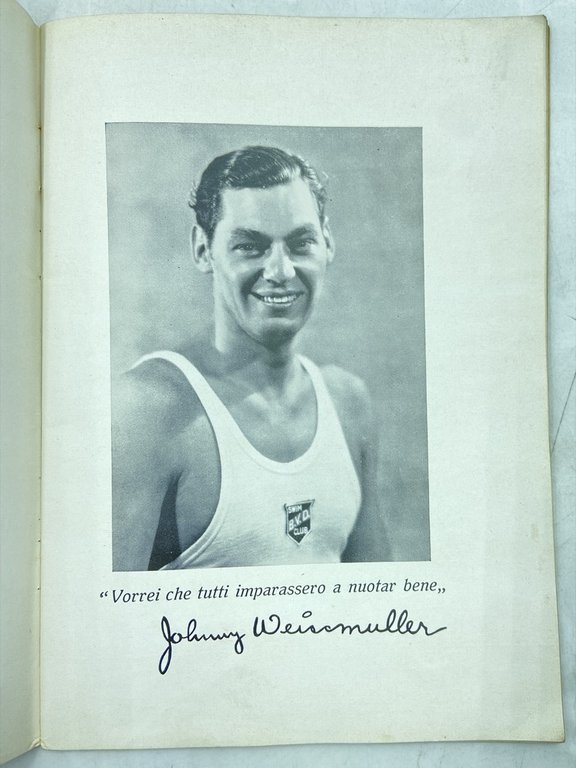 NUOTARE È FACILE COME CAMMINARE DI JOHNNY WEISSMULLER PRESIDENTE DEL …