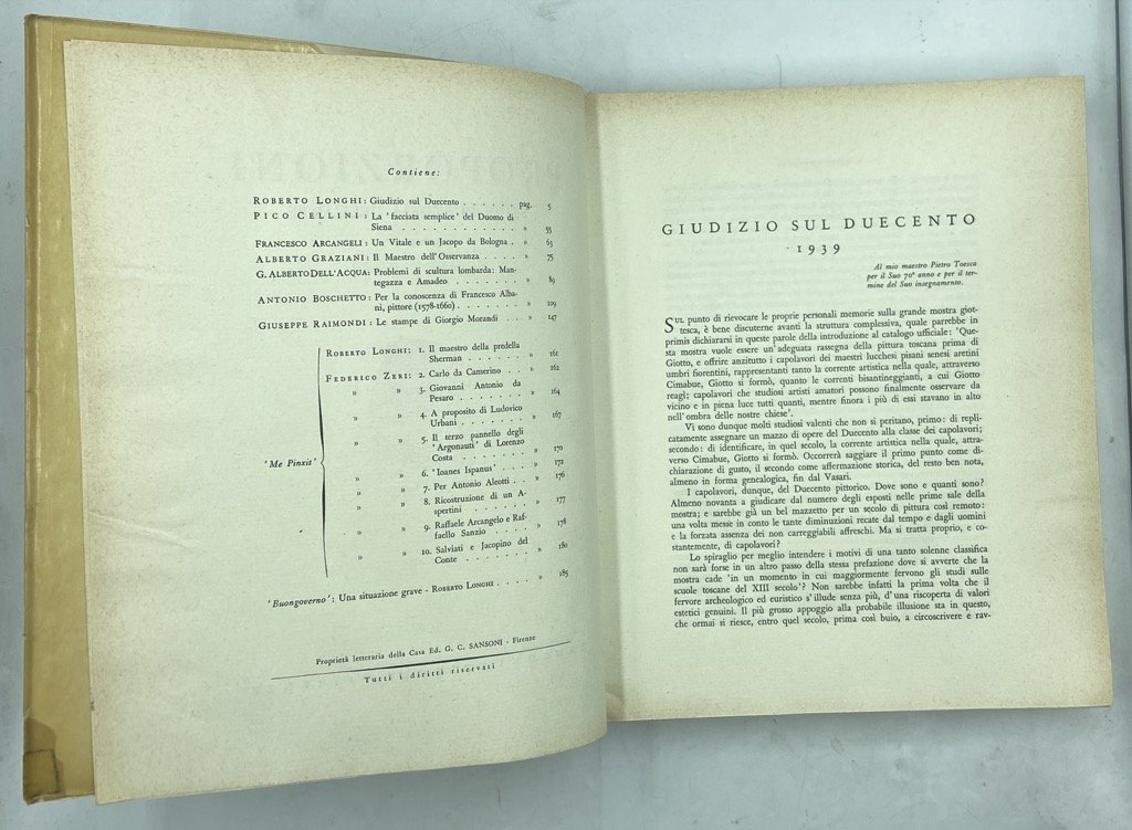 OFFICINA FERRARESE di Roberto Longhi. | Immagine principale