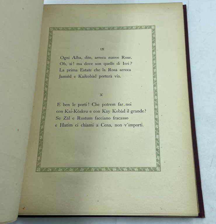 OMAR KHAYYÁM. LE QUARTINE. RIDUZIONE RITMICA DI DIEGO ANGELI DALLA …