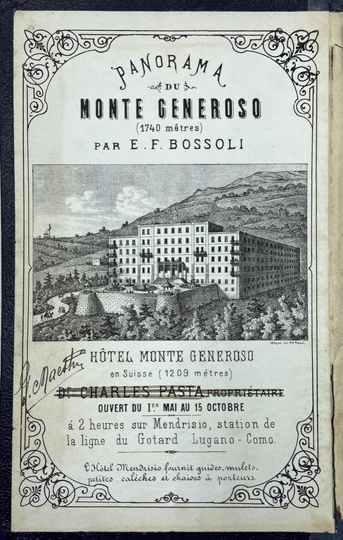 PANORAMA PRESO DAL MONTE GENEROSO - PANORAMA DU MONTE GENEROSO …