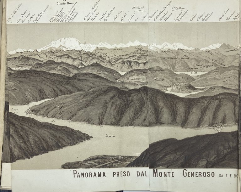PANORAMA PRESO DAL MONTE GENEROSO - PANORAMA DU MONTE GENEROSO …