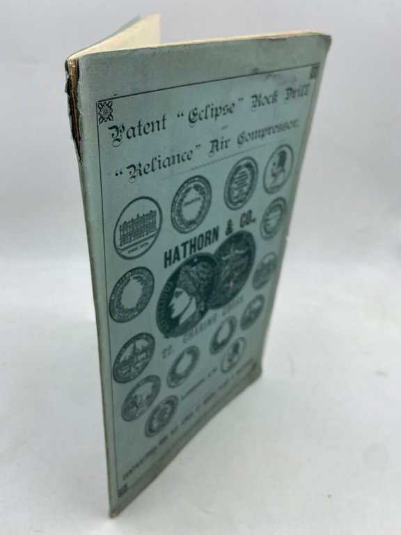 Patent «Eclipse» Rock Drill, «Reliance» Air Compressor, and Hydraulic Cars …