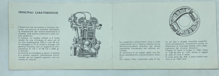 Questa meravigliosa Appia. (Brochure pubblicitaria Lancia Appia)