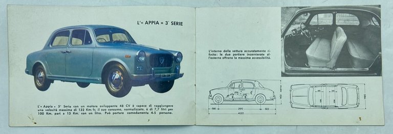 Questa meravigliosa Appia. (Brochure pubblicitaria Lancia Appia)