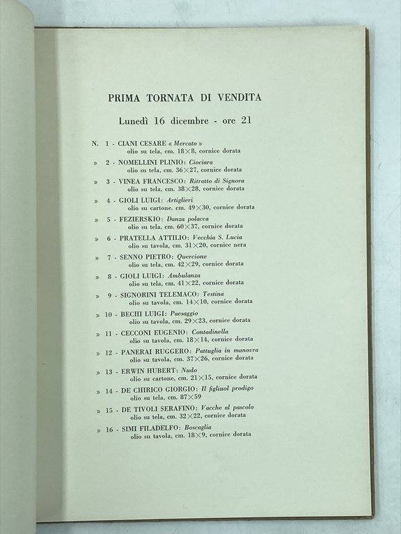 RACCOLTA VALLECCHI. VENDITA ALL’ASTA eseguita dalla GALLERIA VITELLI di Genova … | Immagine Gallery 4