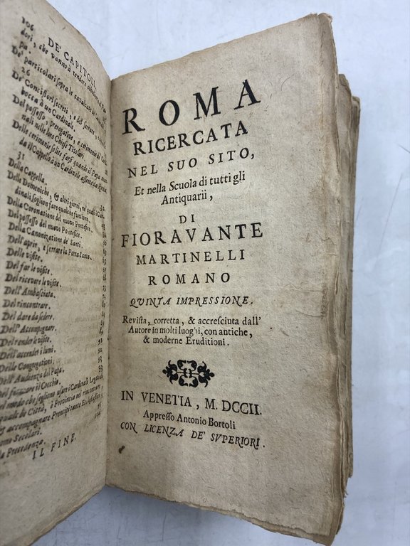 RELATIONE DELLA CORTE DI ROMA, E de’ Riti da osservarsi …