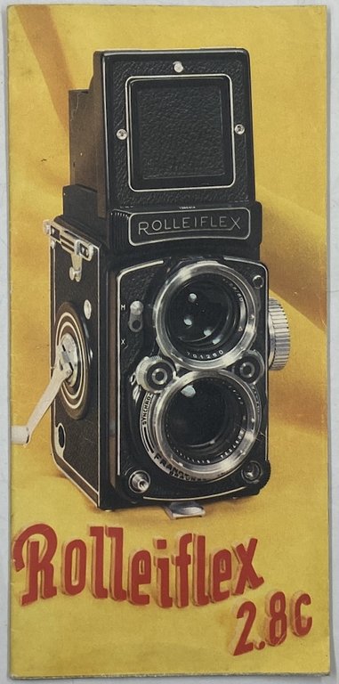 Rolleiflex 2.8c. Ogni tre fotografie una è Rollei. [pieghevole pubblicitario …