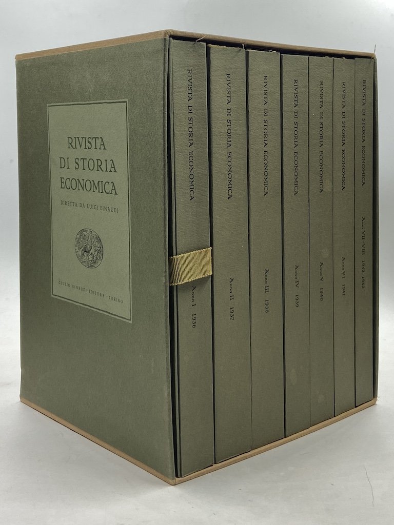 ROVOSTA DI STORIA ECONOMICA DIRETTA DA LUIGI EINAUDI. 1936-1943. [Ristampa …