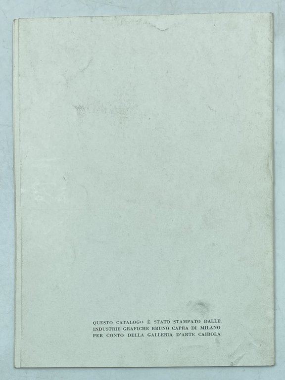 SANI. [Catalogo galleria CAIROLA] | Immagine Gallery 2