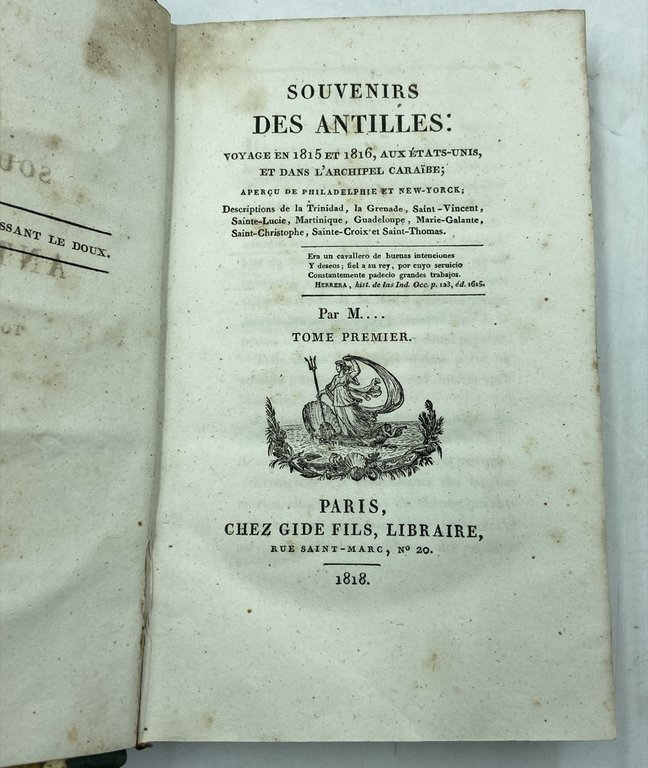 SOUVENIRS DES ANTILLES: VOYAGE EN 1815 ET 1816, AUX ÉTATS-UNIS, …